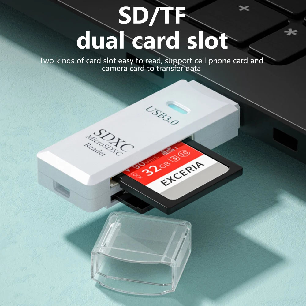 UltraSpeed USB 3.0 2-in-1 TF/SD Card Reader.