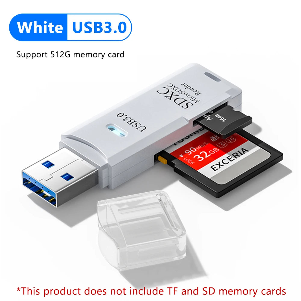 UltraSpeed USB 3.0 2-in-1 TF/SD Card Reader.
