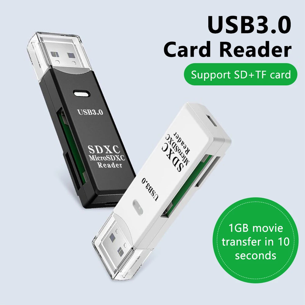 UltraSpeed USB 3.0 2-in-1 TF/SD Card Reader.